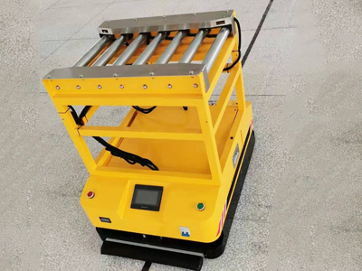 单驱动双向滚筒移栽式agv